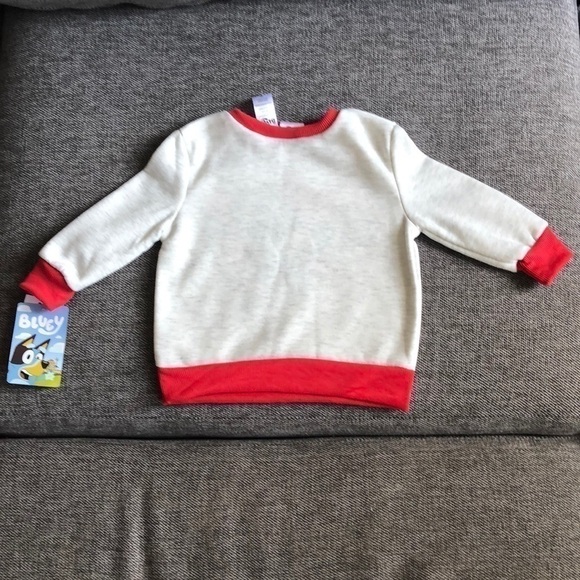 BLUEY Long Sleeve Pullover Sweatshirt Hearts Toddler Boy Girl Valentine’ Day 2T - Picture 10 of 10
